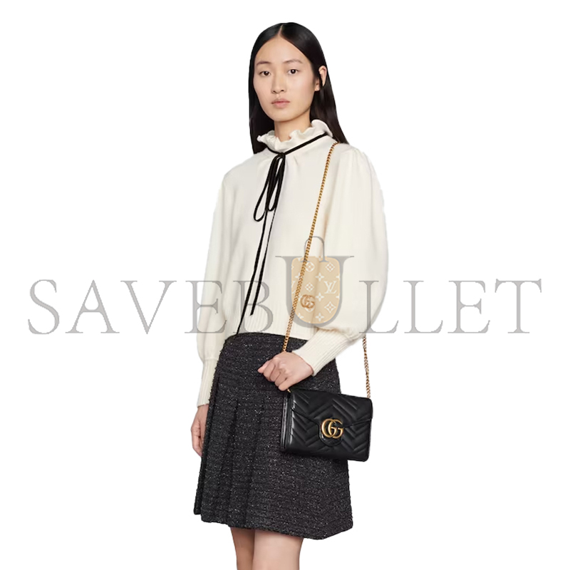 GUCCI GG MARMONT WALLET ON CHAIN 474575 (20*13*6cm) GUCCI GG MARMONT WALLET ON CHAIN 474575 (20*13*6cm)